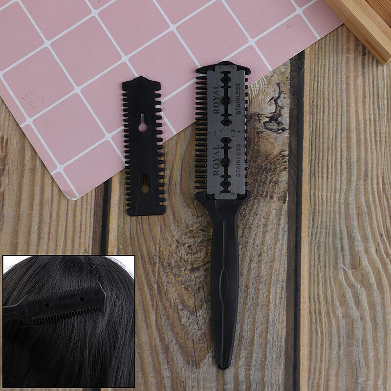 Barber Hair Comb Scissor Tools Bangs Brush Hairdressing Trimmers Thinni.l8
