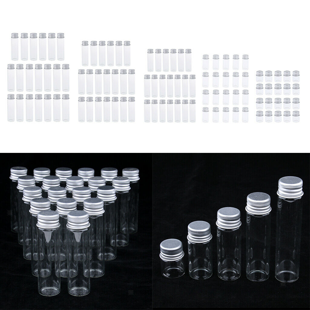 40Pieces Empty Refillable Cosmetic Container Bottle Round Glass Jar Cannings