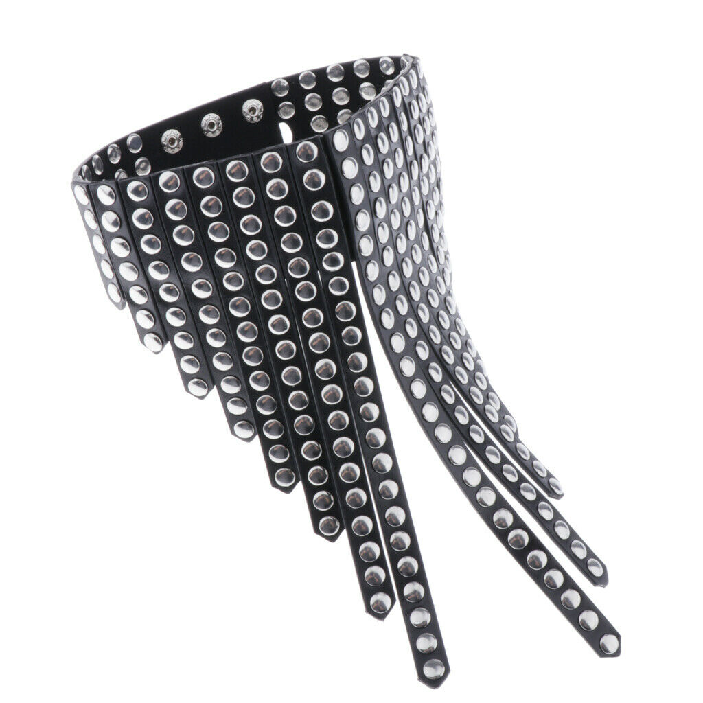 Gothic Choker Necklace Pu Leather Studded Rivets Collar Necklace Jewelry