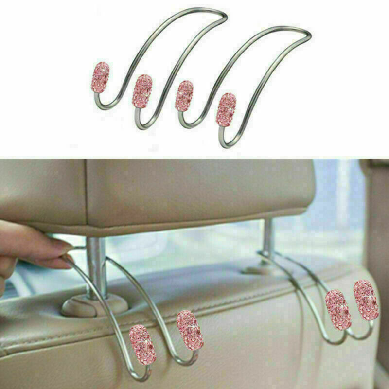 Colorful Car Headrest Hook Vehicle Back Hanging Storage Purse Hanger Bag 2PCS