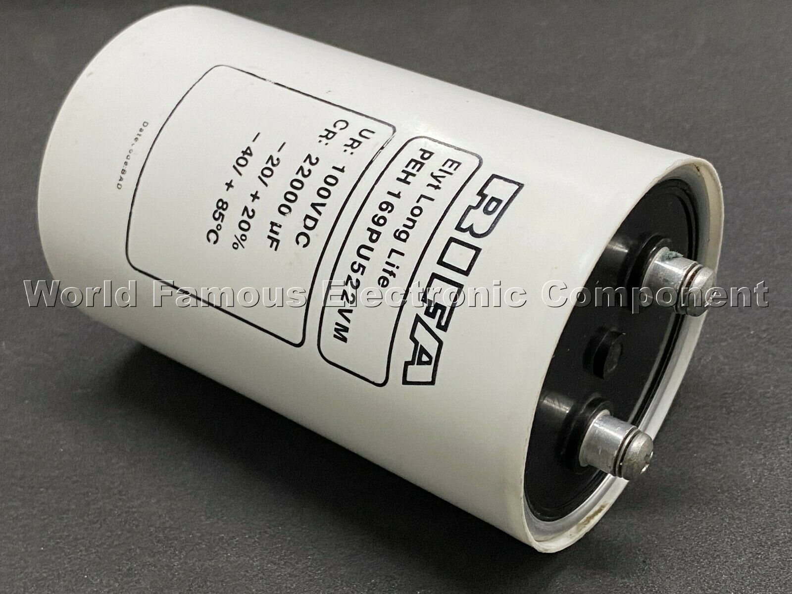 1pcs - RIFA 22000uF (22000µF) 100V PEH169PU522VM Screw Terminal Capacitor