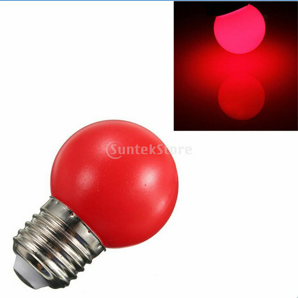 5W LED Light Bulb E27 Screw Base Party Holiday Home Decor Bulb 110-240V Red