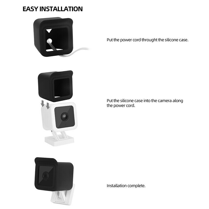 Protective Silicone Skin for Wyze Cam V3  Outdoor Camera Case Cover Sleeve