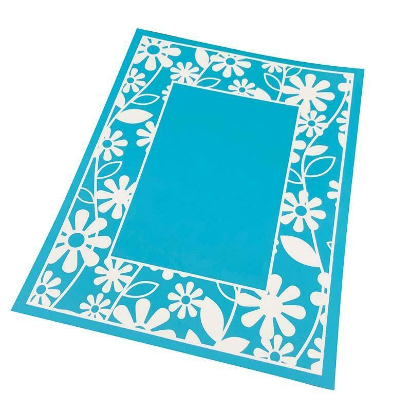 Flower Self-Adhesive Silk Screen Printing Stencil for Painting T-Shirt Textile