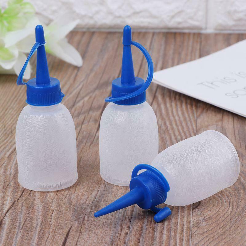 10X Plastic Squeeze Bottle Small Squirt Jet Sauce Condiment Ketchup Mayo Oil kit