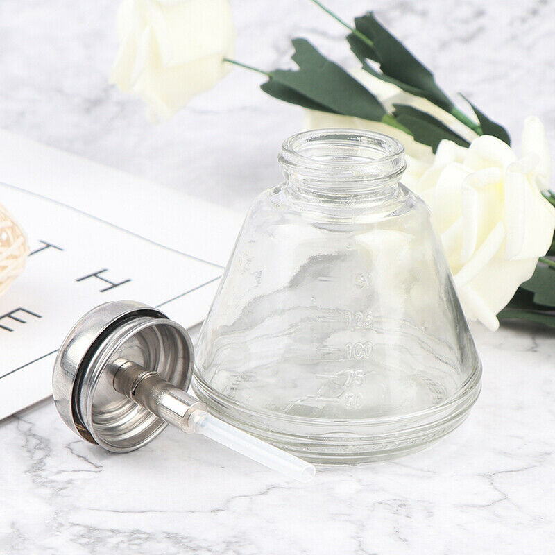 150ml Empty Nail Polish Remover Pump Dispenser Glass Push Down Press BottDD