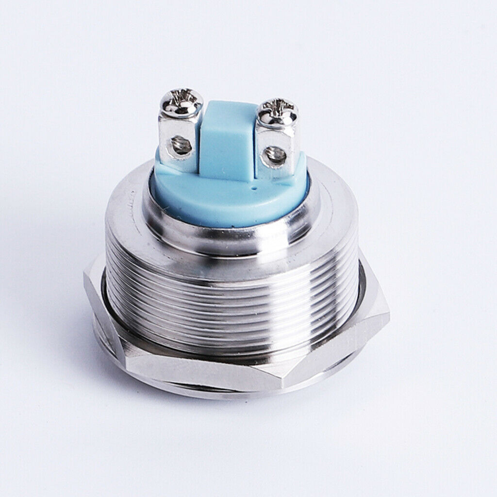 25mm 12V Blue LED IP67 Metal Dash Signal Indicator Light IB25B-C J-D