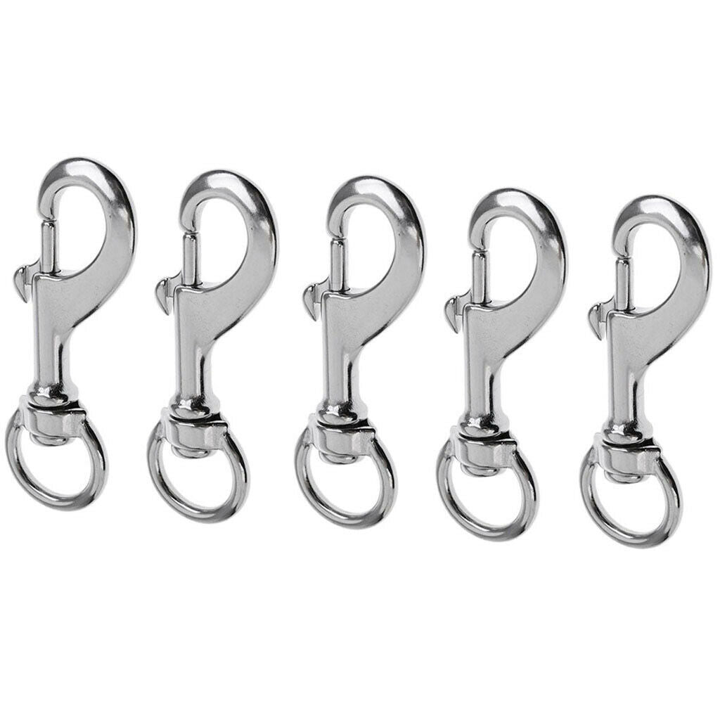 5Pcs Scuba Diving Clip - Marine Clips Key Chain for Saltwater Use - Corrosion
