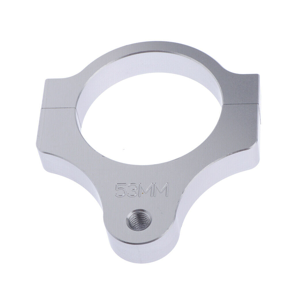 Aluminum Steering Damper Mounting Stanchion Bracket Fork Clamp tube ~ 53mm