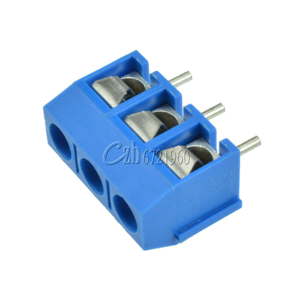 30PCS KF301-3P 5.08mm Blue Connect Terminal Screw Terminal Connector