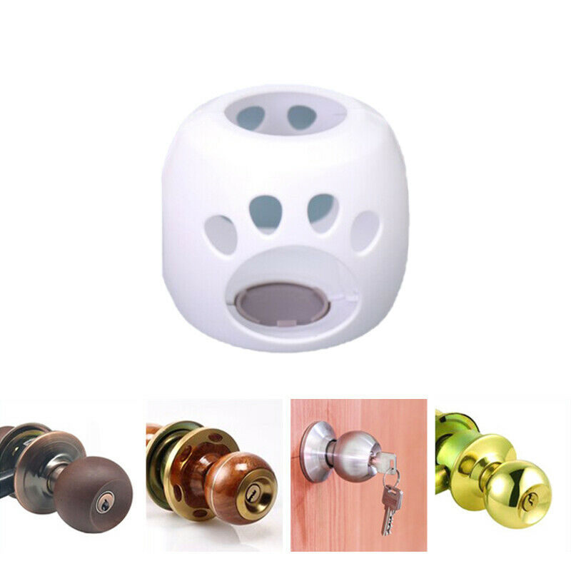 Round Knob Safety Cover Door Knob Guard Protector Baby Anti Collision Doo.l8