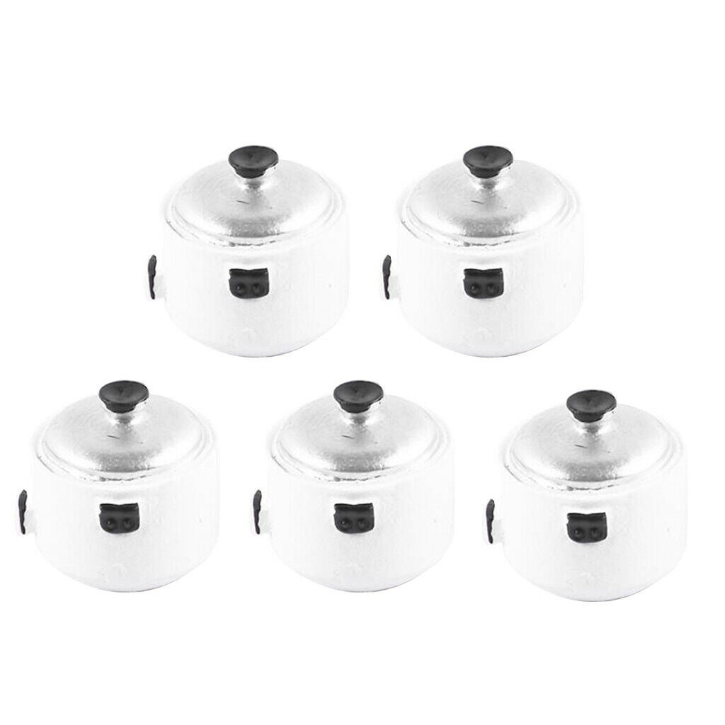 5x Mini Cooker Cookware Cooking Playset Kids Kitchen Pretend Play Toys
