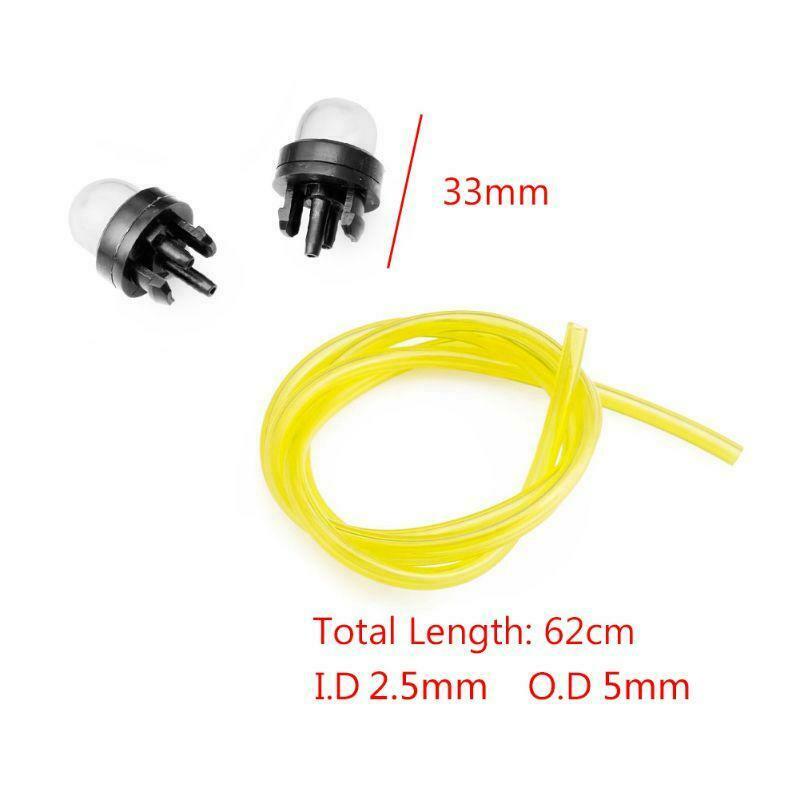 2FT Trimmer Primer Bulbs Fuel Gas Line Hose 2.5mm 5mm For chainsaws New