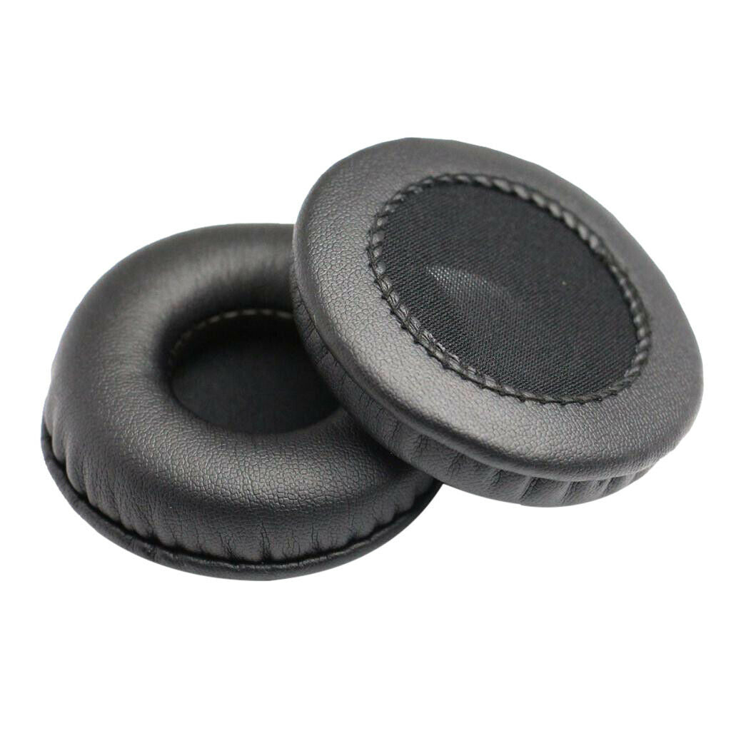 Premium 85mm Headphones Earpads Artificial leather Foam Ear Cushions Black