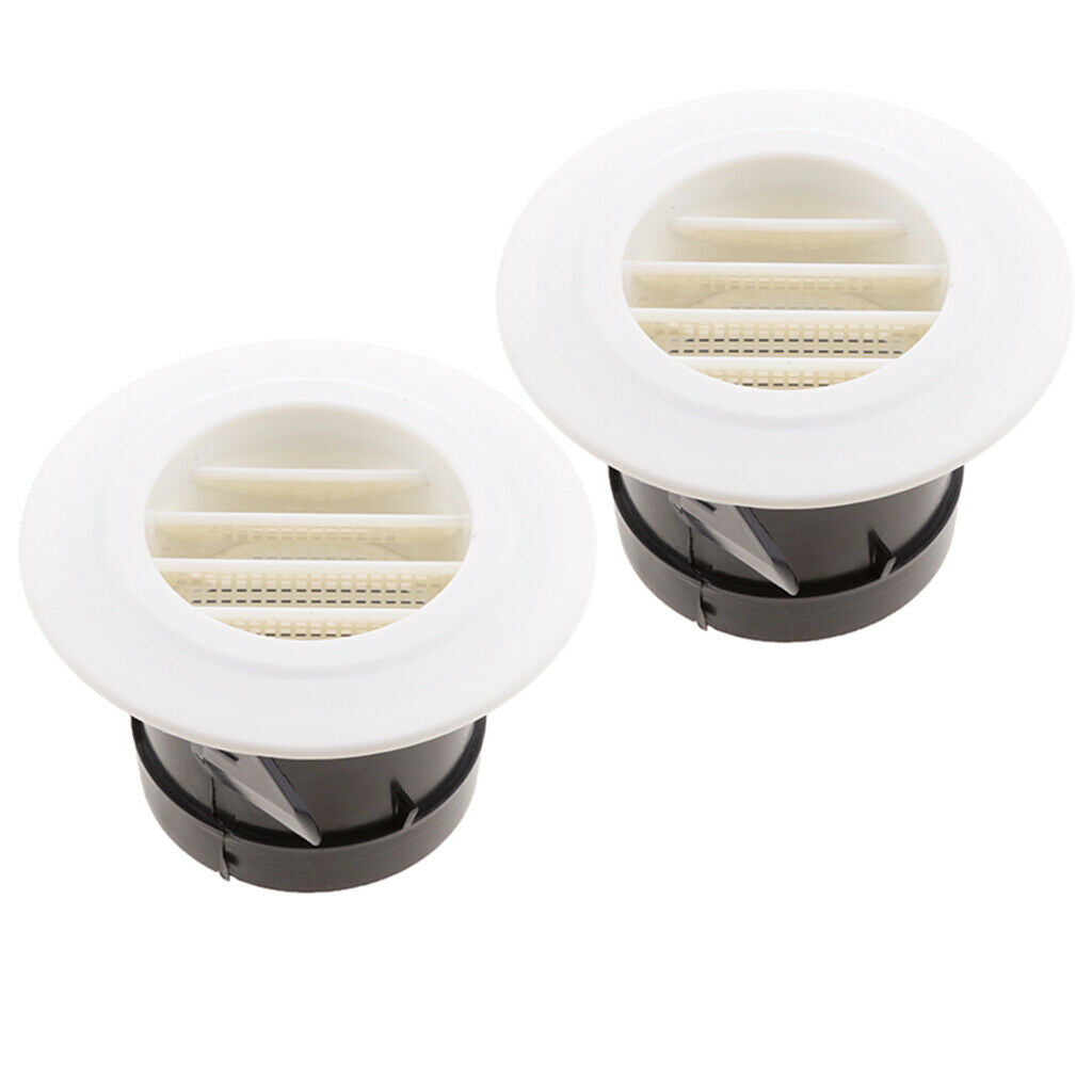 2 PCS RV Trailer Interior Side Roof Air Exhaust Vent Ventilation Outlet  8cm