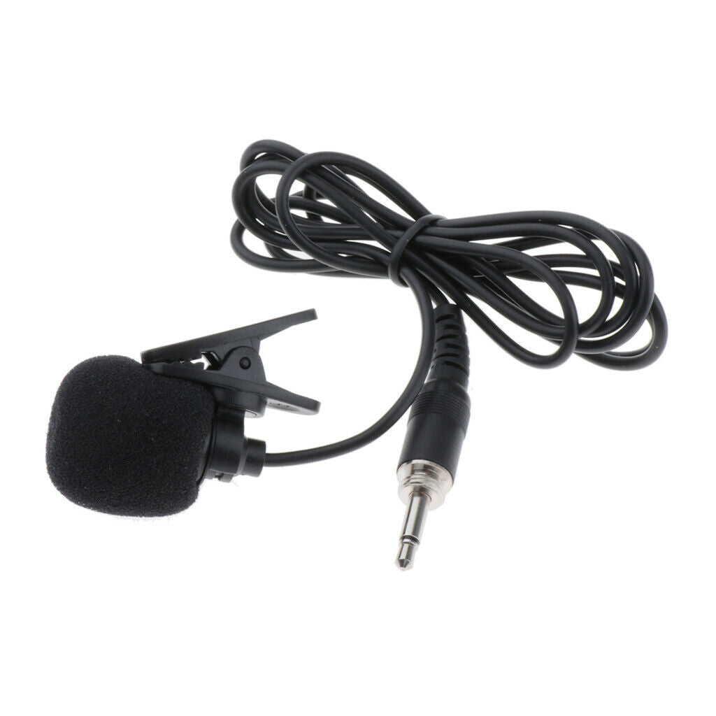 Professional 1/8" (3.5mm) Lavalier Microphone Lapel Tie Clip for DV BodyPack