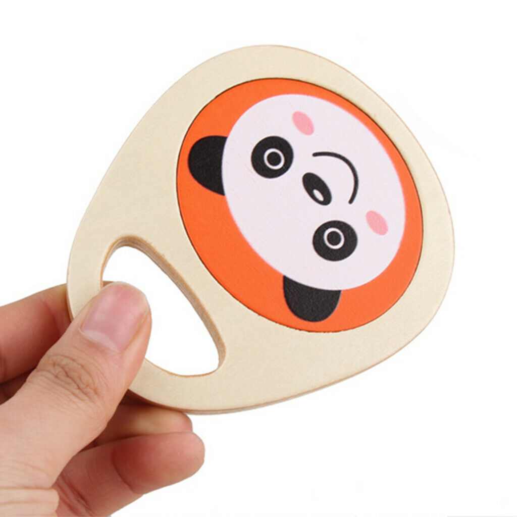Toddler Wood Castanets Puzzle Music Instruments Toys for Baby Boy Girl