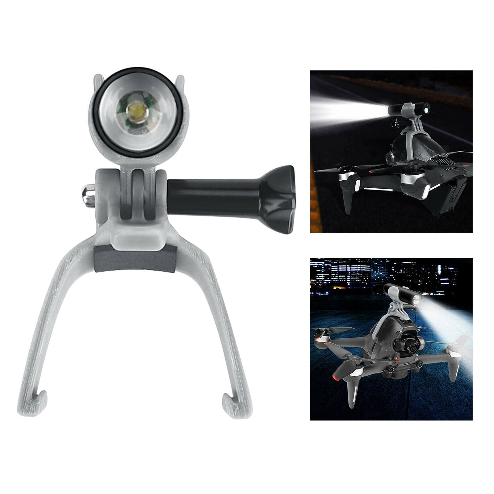 Alloy USB Rechargeable Drone Night Light Searchlight Holder Fit for DJI FPV