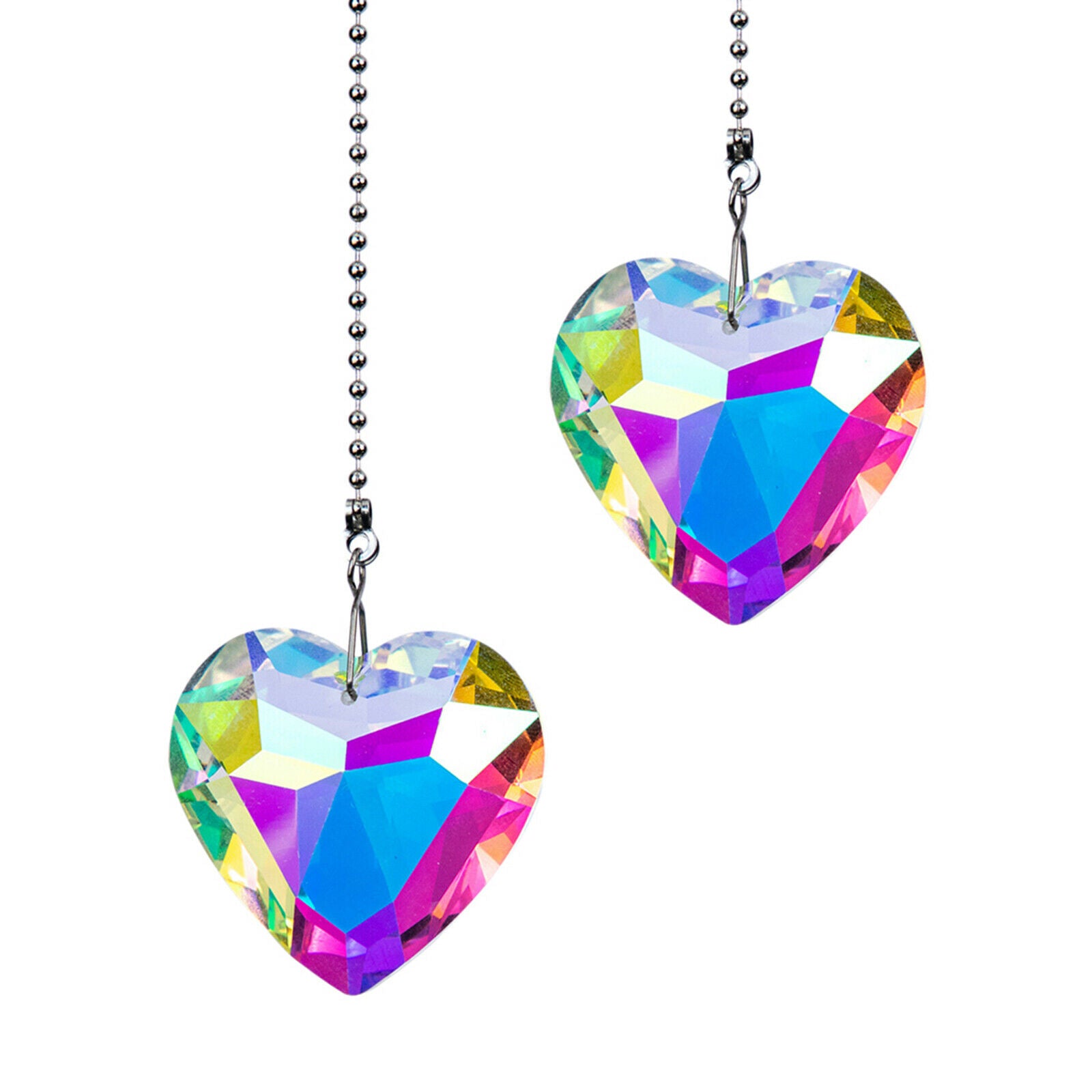 Heart Crystal Suncatcher Prism Ball Home Love Window Hanging Decor Ornaments