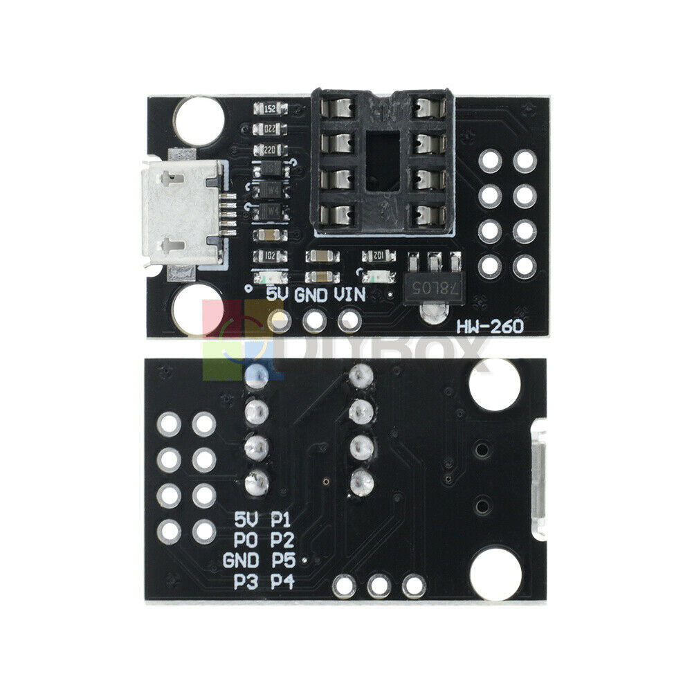 2x Fit for ATtiny13A/ATtiny25/ATtiny85/ATtiny45 Development Programmer Board