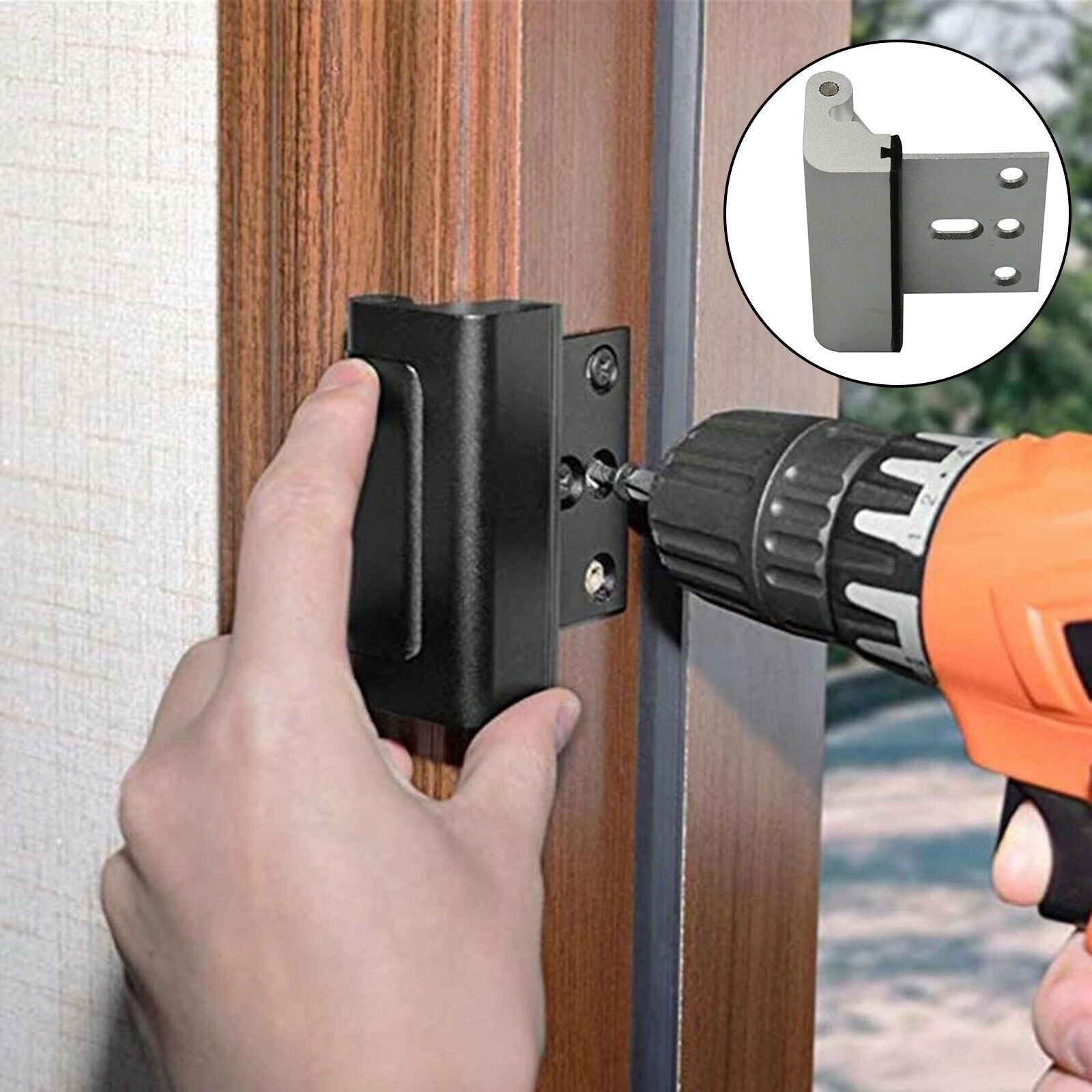 Home Security Door Lock Inside,Childproof Door Reinforcement Lock for Office