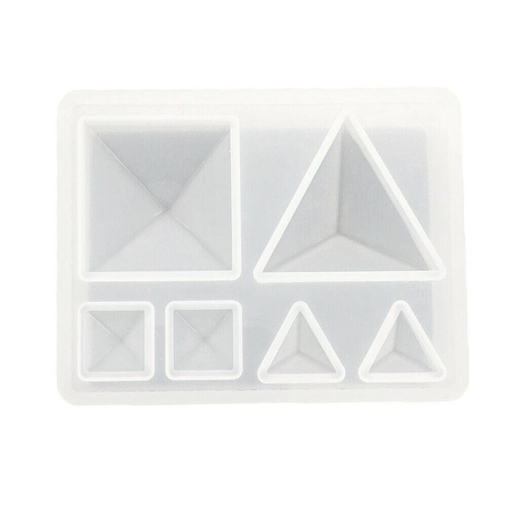 Silicone Pyramid Jewelry Making Mould Mold for DIY Pendant Charms Earrings