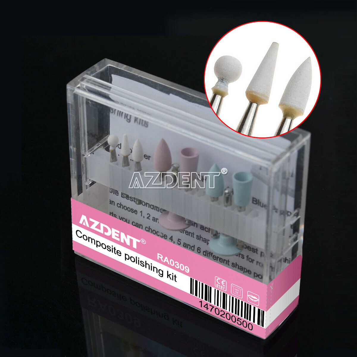 20 X Dental Composite Polishing Kit RA 0309 for Contra Angle Low Speed Handpiece