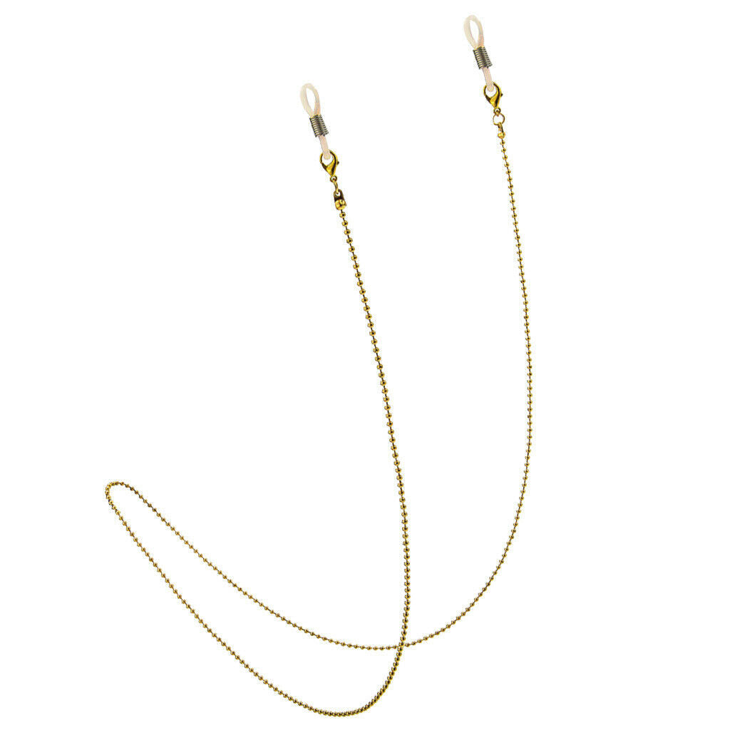 2pcs Bead Eyeglass Sunglasses Holder Glasses Retainer Cord Chain String