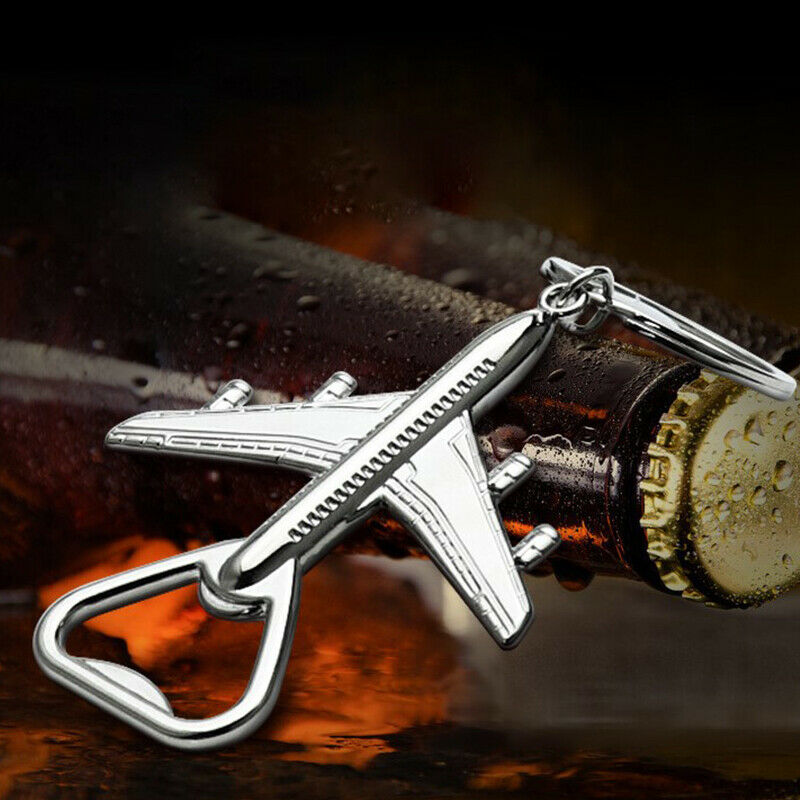Aircraft Keychain Beer Opener Retro Keychain Tools Keychain Bottle Open.l8