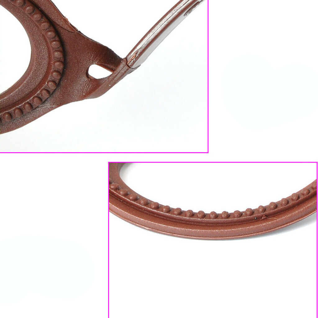 2 Pieces Women Plastic Hair Updo Clip Bun Maker Barrette - Brown, as described