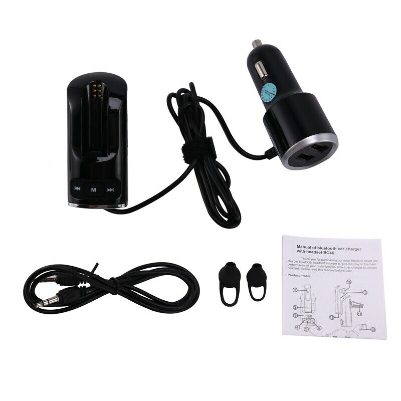 BC46 Car FM Transmitter Bluetooth 5.0  Charger Handsfree FM Modulator Auto MP3L3