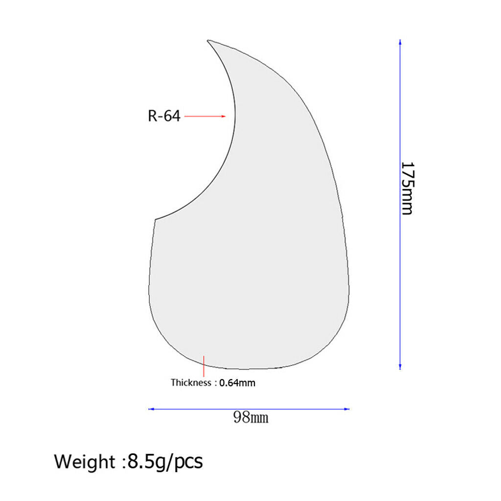 Self-adhesive Guitar Pickguard Scratch Guard for Acoustic Guitar Parts Accs