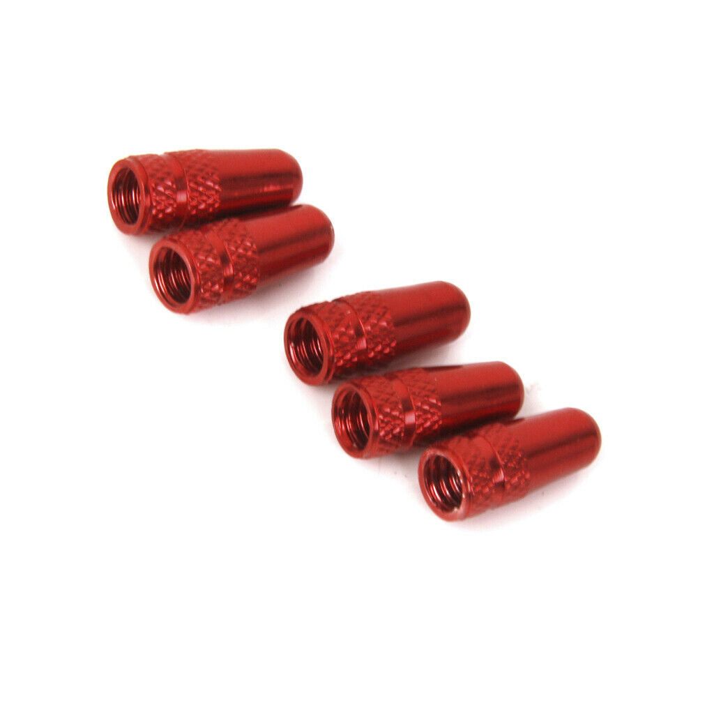10Pcs  Air Valve s Aluminum Alloy  Valve  Red Knurled Design
