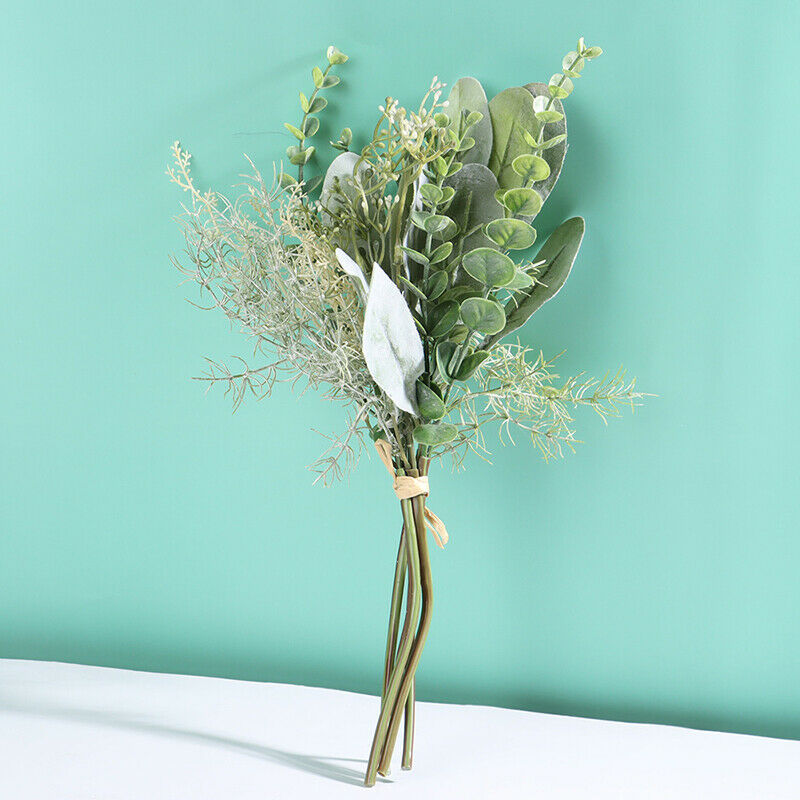 Grass and leaves mixed bundle artificial flower supplies home living room.l8