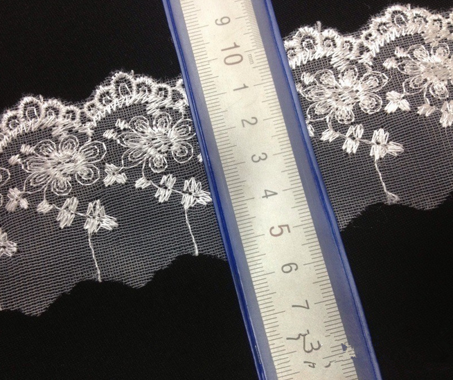 10 Yard Net yarn embroidery Lace Trim Wedding dress decoration Sewing handicraft