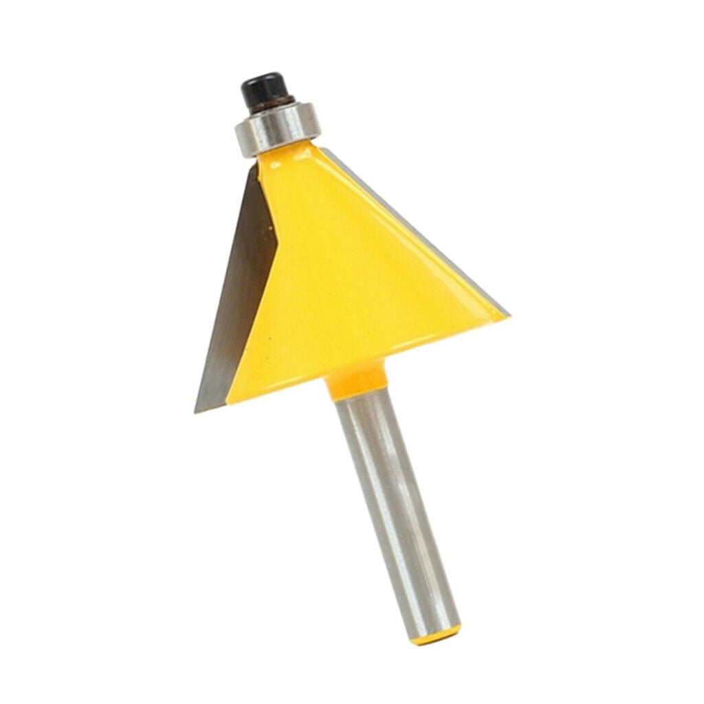 3Pcs Chamfer & Bevel Edging Router Bit Top Beading Cutter - 1/4" Shank