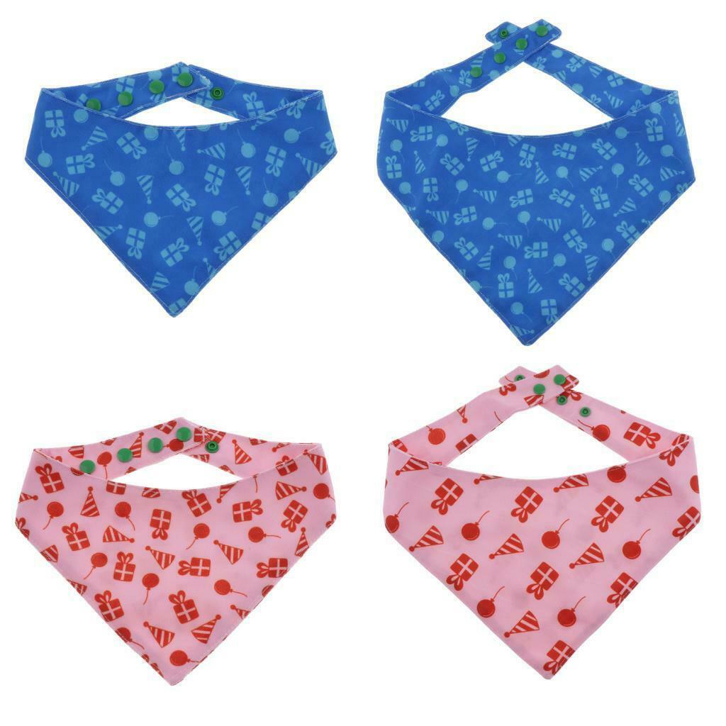 Dog Cat Triangle Scarf Cat Puppy Washable Saliva Towel For Dog Cat Pink-S