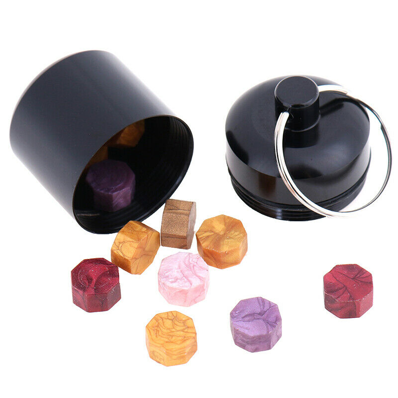 1 Pcs Mini Waterproof Aluminum Alloy Pill Box Container Keychain Medicine.l8