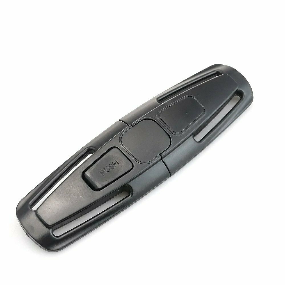 Black Baby Car Safety Strap Lock Buckle Latch Harness Chest Child Seat Belt Clip