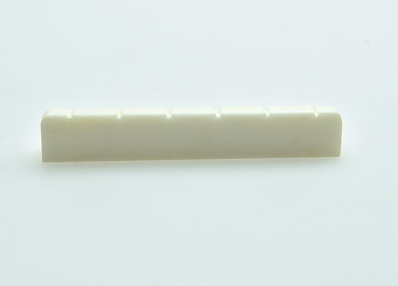 52mm Pure Bone Nut Slotted Guitar Bone Nut for Classical Guitars 52x6x8.5/9