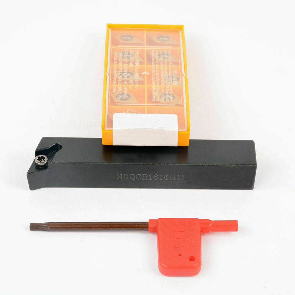 SDQCR1616H11 Lathe External Turning Tool Holder +DCMT11T304 BP010 Carbide insert