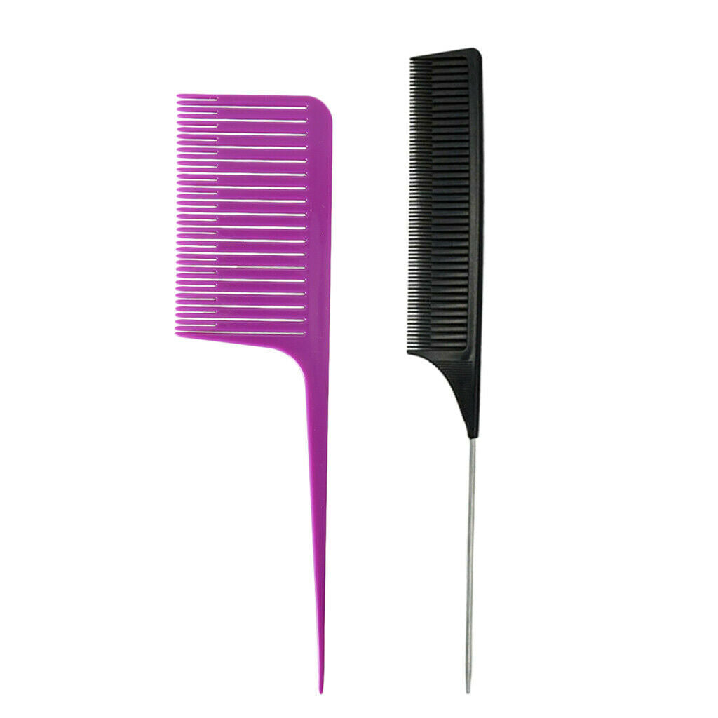 New Fine&Wide Section Weaving Highlighting Foiling Hair Combs Hair Coloring