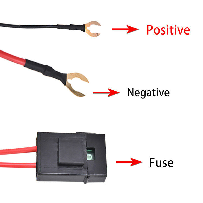 12V 40A Remote Control Wiring Harness Strobe Switch Relay LED Fog Light Bar BDAU