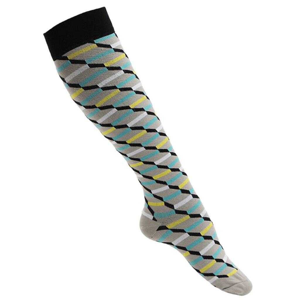 1 Pair Women Running Sports Leg Support Sleeves Compression Socks M S 03