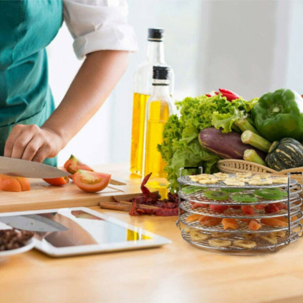 5 Layers Air Fryer Food Dehydrator Drying Stand Rack For Pressure Cooker Oven