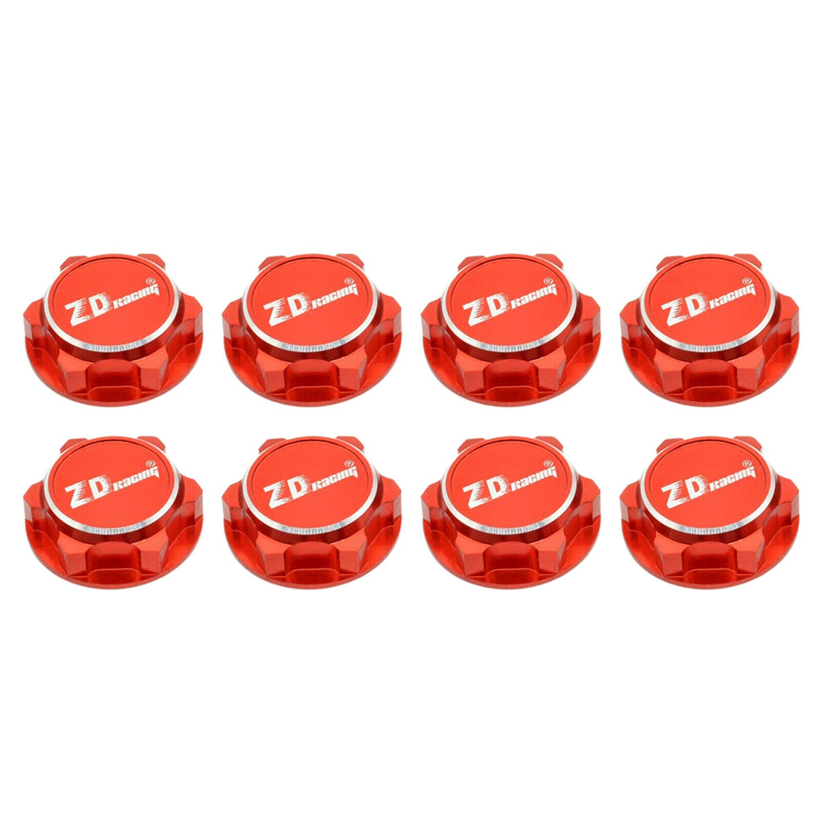 8pcs 17mm Hex Wheel Nuts For 1:8 Scale RC Car Truck Parts Accessory Red
