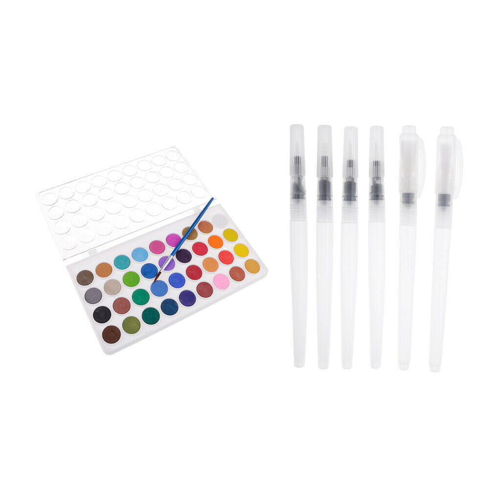 Portable Solid Water Color Paint Watercolor Pigment Set Artists Supply Tool