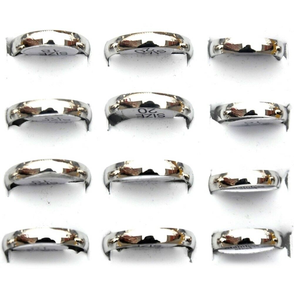 80pcs Wholesale Lots Unisex Mixed Stainless Steel and Ring Simple Knuckle Rings