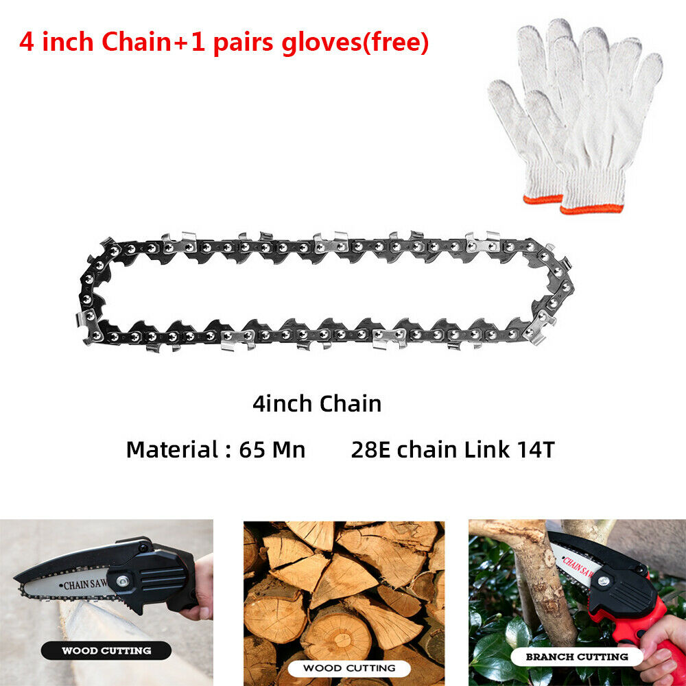 4 Inch Chainsaw Chain for Mini Cordless Electric Chain Saw Replacement Chains