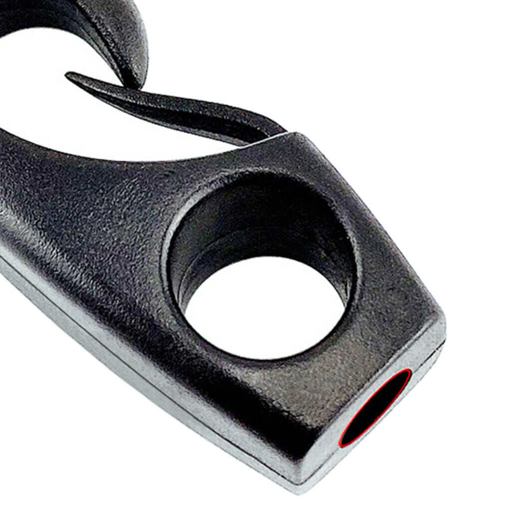 10pcs Durable 8mm Nylon Bungee Hook Kayak Shock Cord Hook for Shock Cords